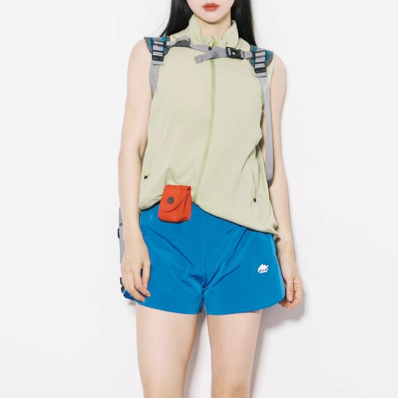 パンチングメッシュジップベスト C01191