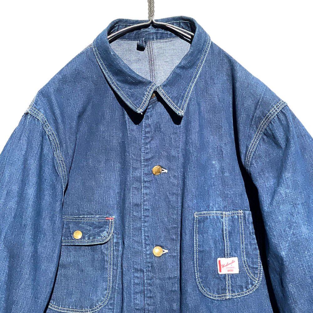 Workmaster] Vintage Coverall Denim Jacket [1940s-] Vintage Denim