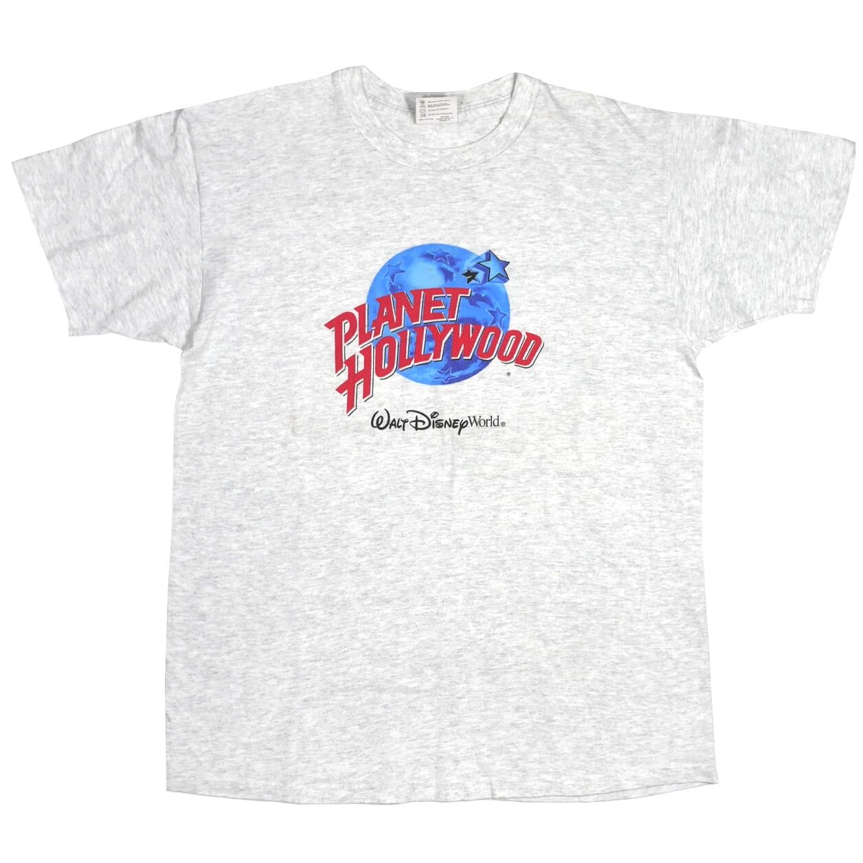 USED【L】 Vintage 90s PLANET HOLLYWOOD WALT DISNEY WORLD Tee / ©1991