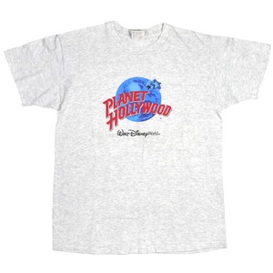USED【L】 Vintage 90s PLANET HOLLYWOOD WALT DISNEY WORLD Tee / ©1991