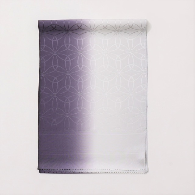 帯揚　美人帯揚22　鼡 × 紫