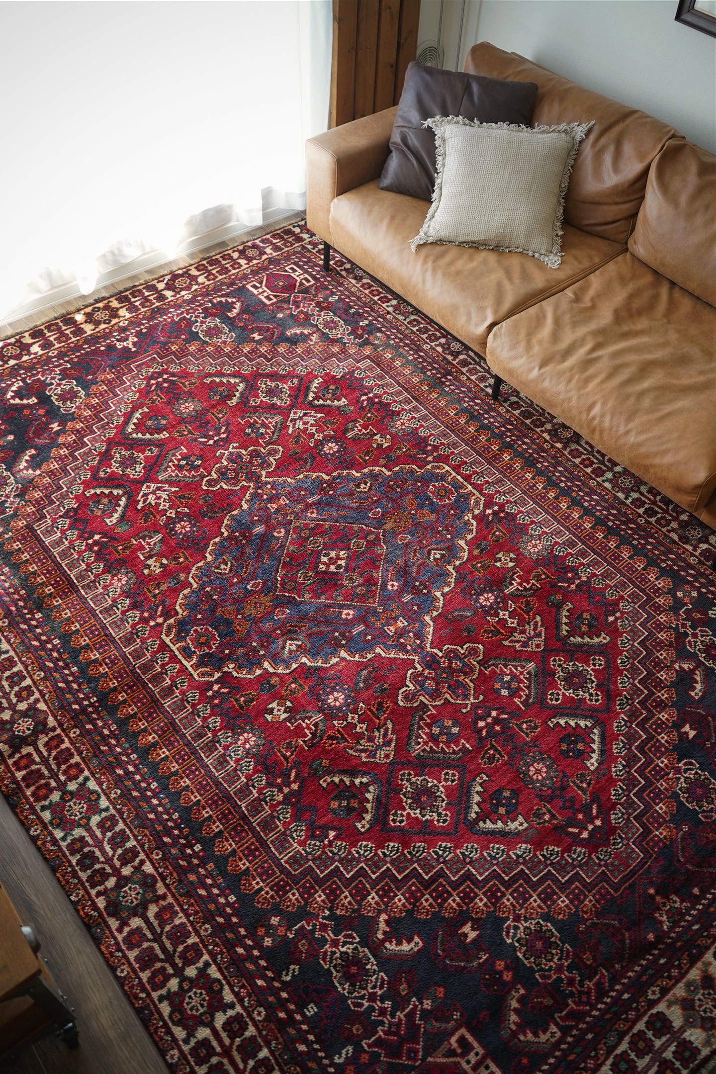 ヴィンテージラグシラーズラグトライバルラグ 128 x 82