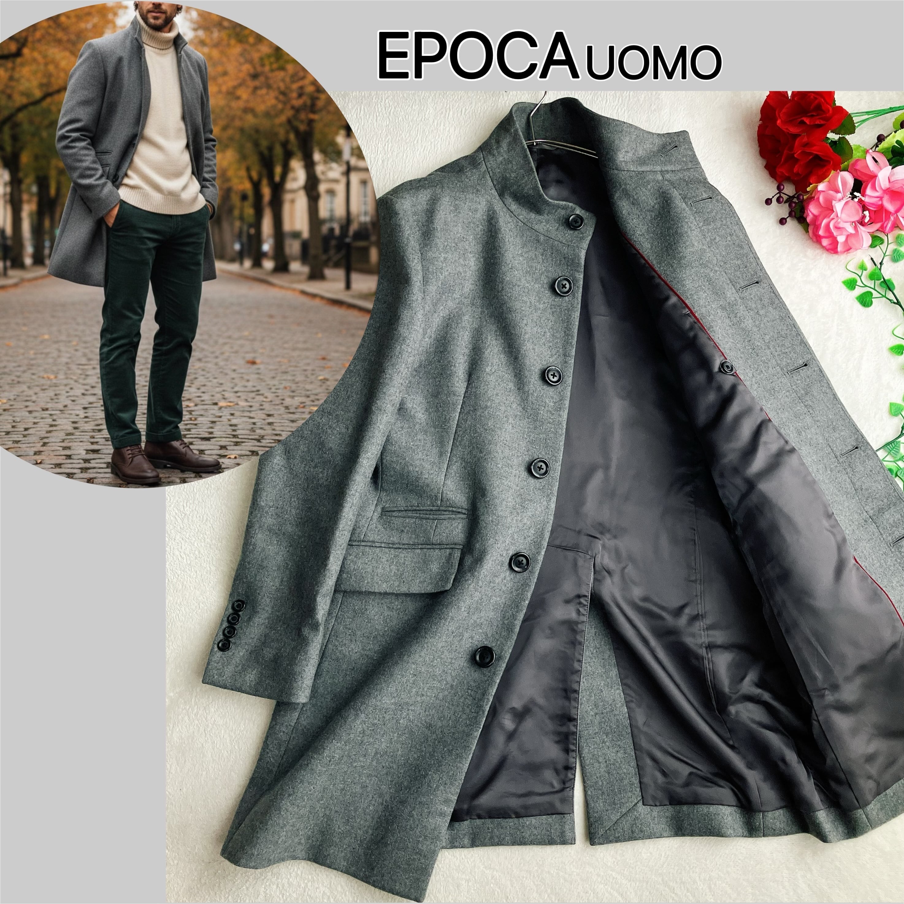 美品】Aquascutum アクアスキュータム☆カシミヤ ウールメルトン