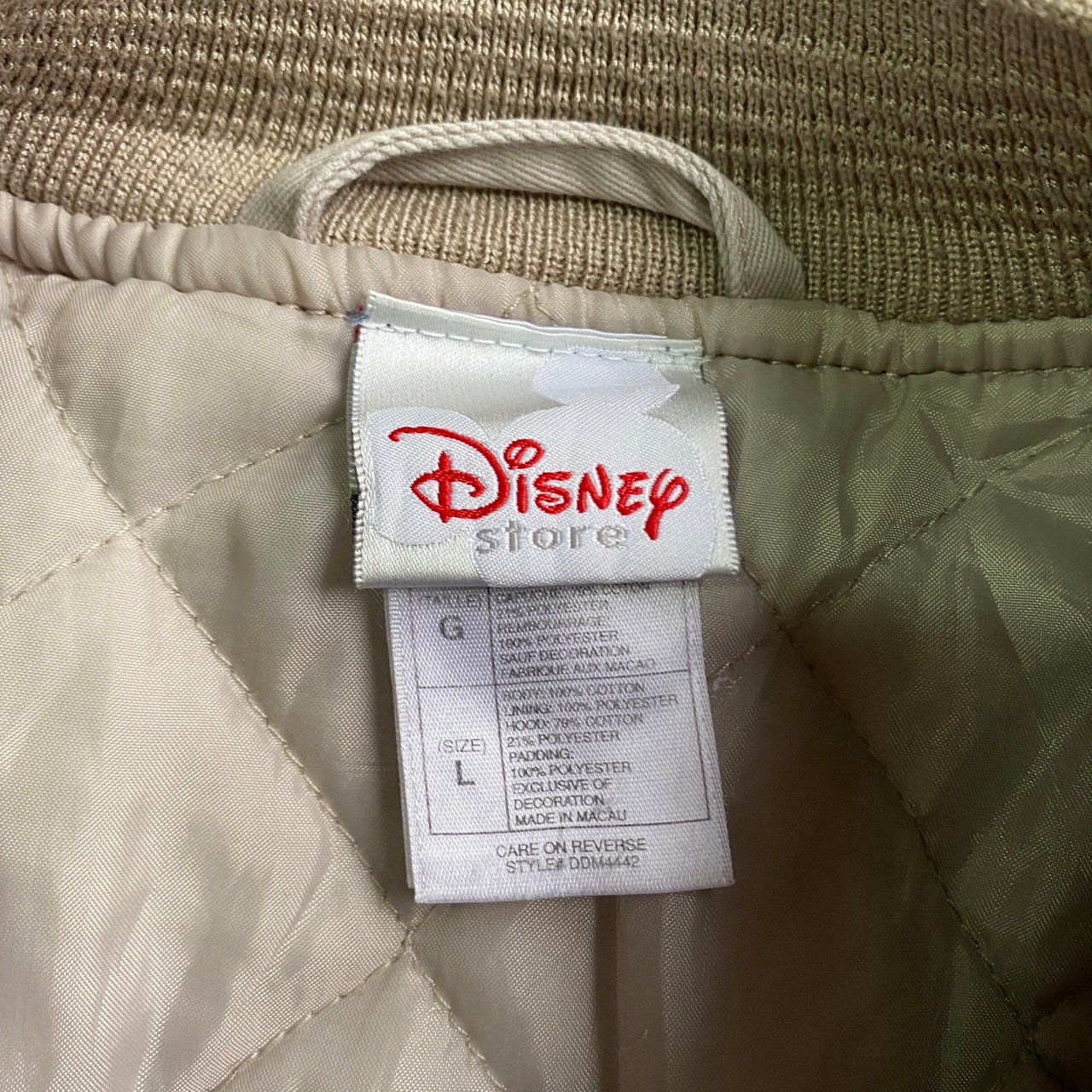 Disney ディズニー ドナルドダック 刺繍 ワッペン デニムスタジャン 