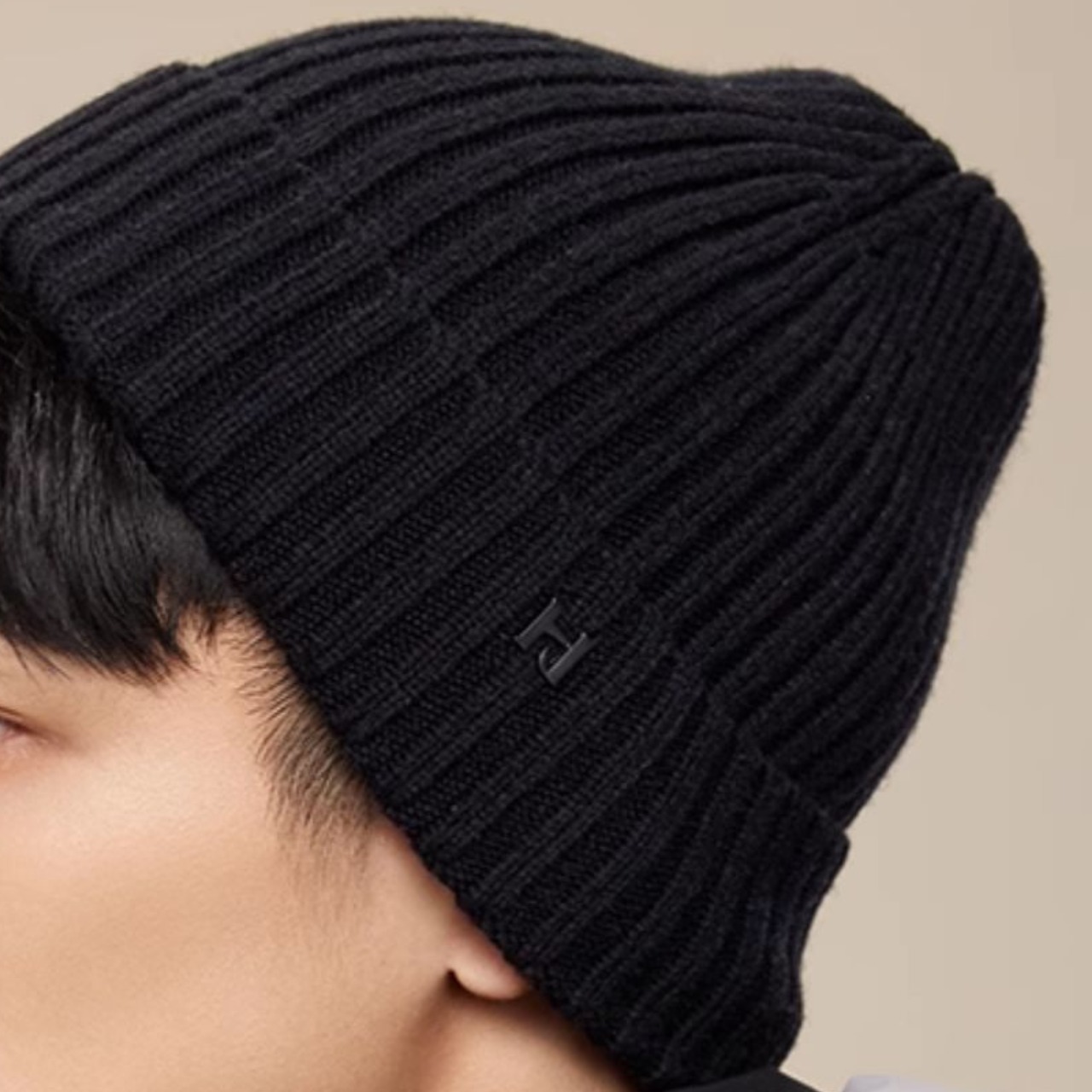 折り返しデザインニット帽 af0145