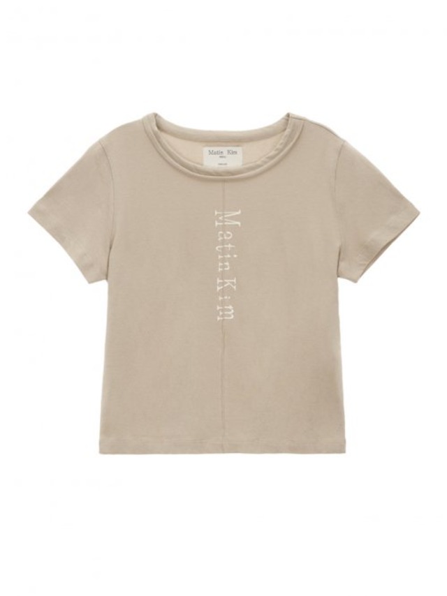 [MATIN KIM] MATIN PINTUCK CROP TOP IN BEIGE