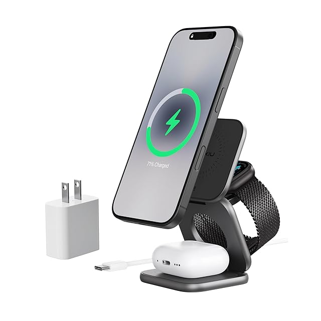 GLILAVOX 6in1 ワイヤレス充電器 Compatible with iPhone 16 pro max