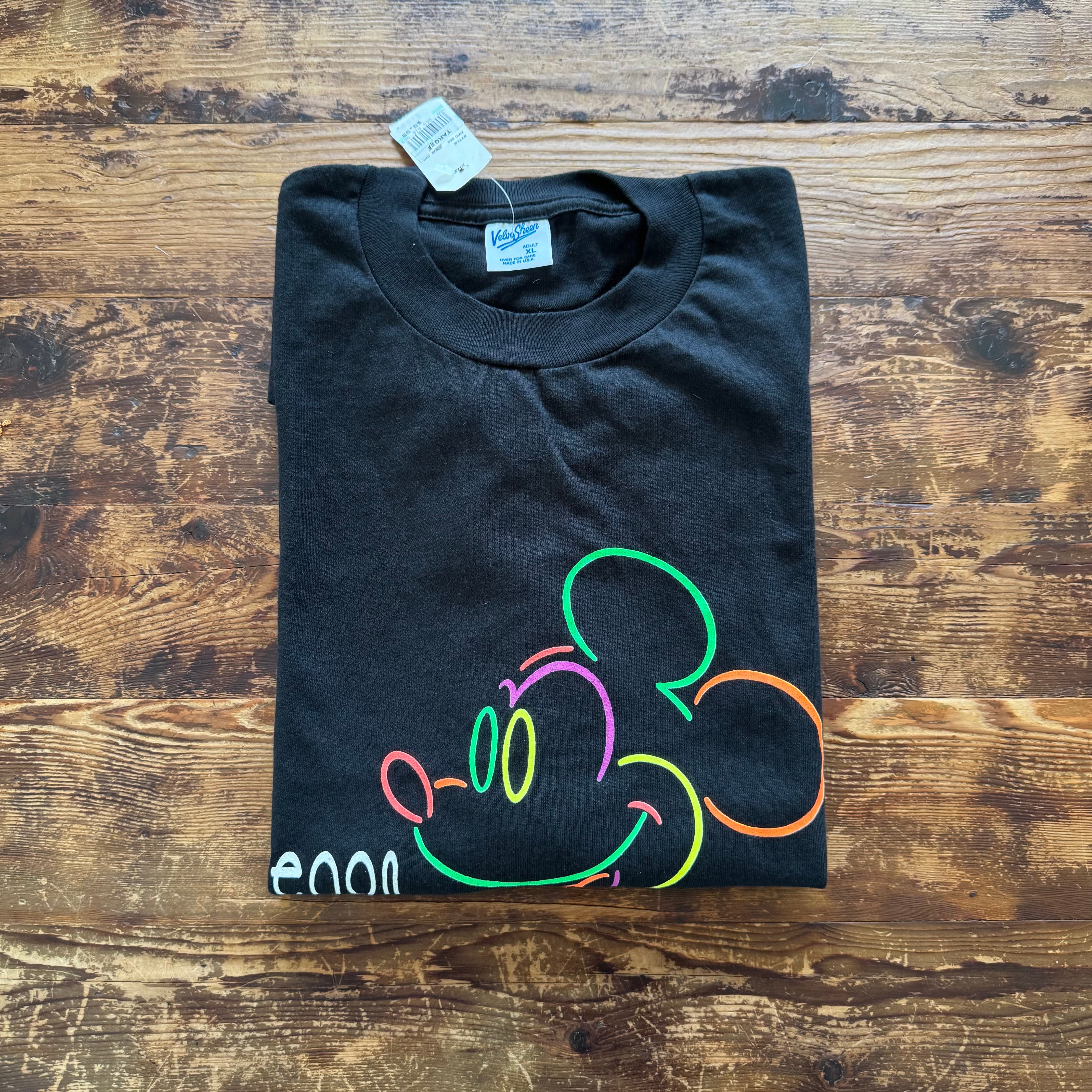 Circa 1990's Mickey Mouse Souvenir Tee /XL/Velva Sheen