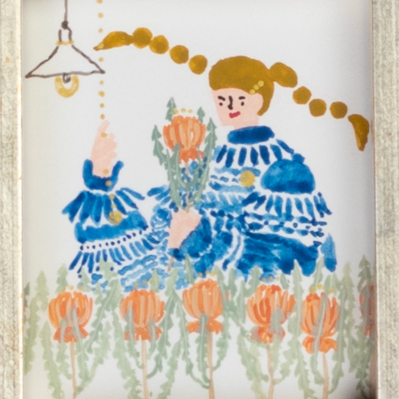 < Riie ／ ワカイリエ > 原画「灯火とドライアンドラ」