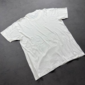 80s Hanes solid TEE white XL 古着