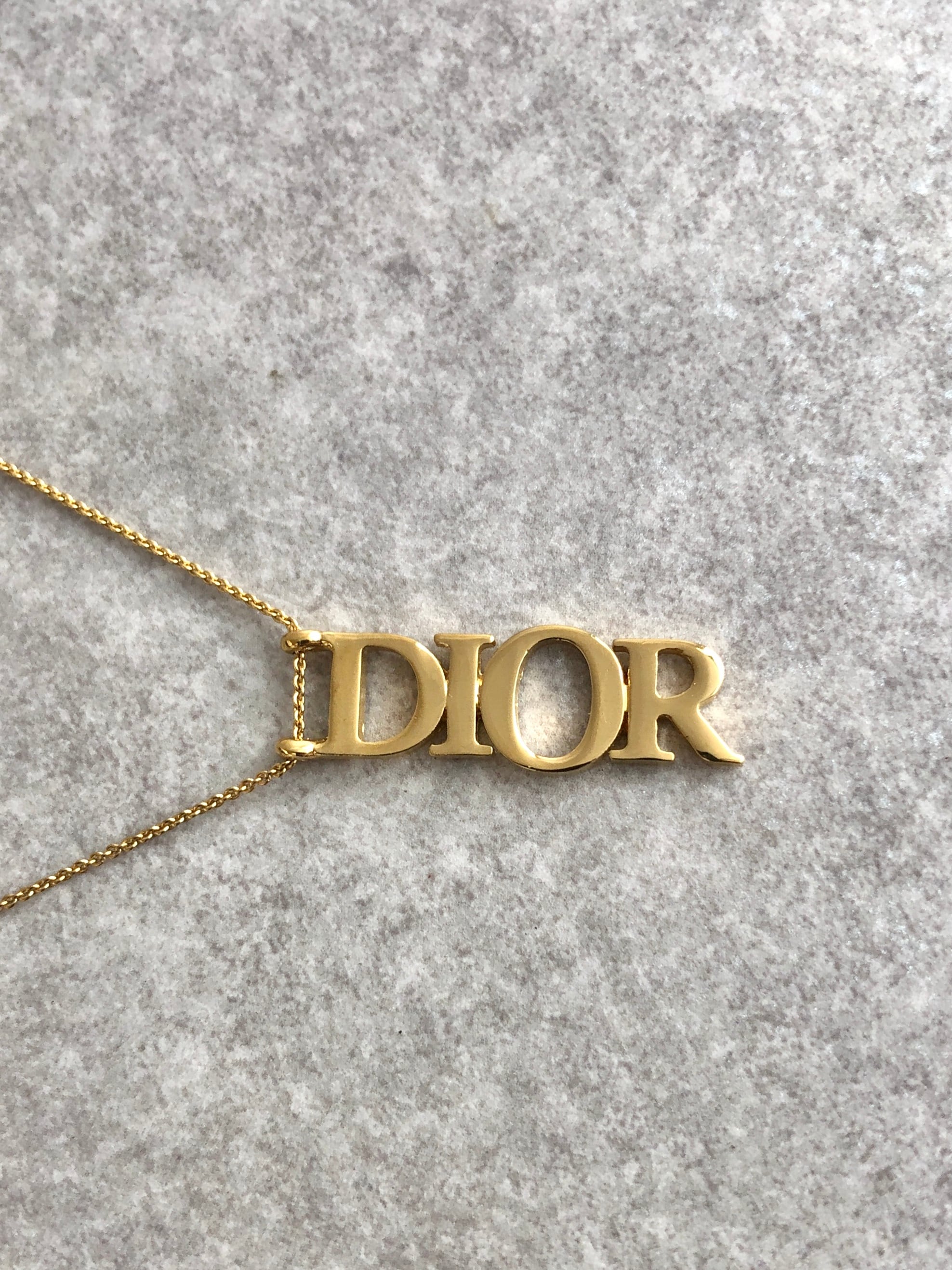 Christian Dior クリスチャン ディオール ネックレス ゴールド Dior