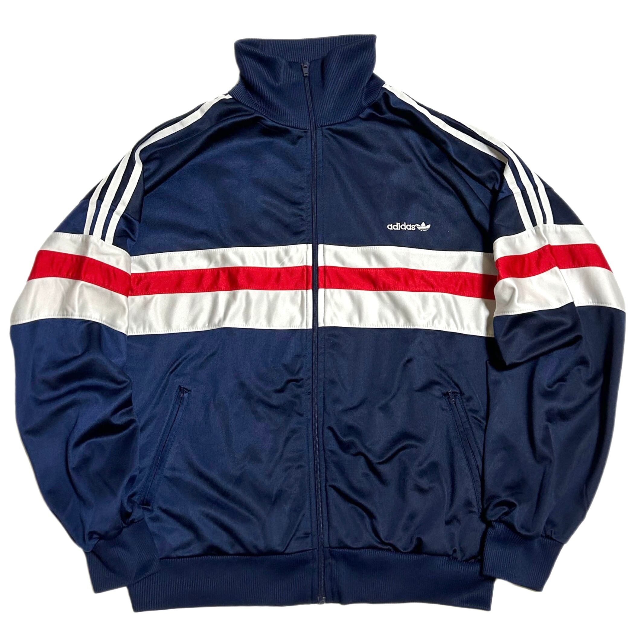 80-90s ユーロ adidas アディダス トラックジャケット【XL】 ジャージ