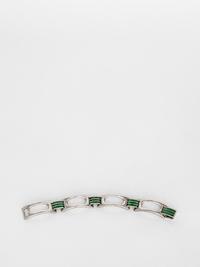 Green Enamel Bracelet / Sorini Pietro & Casi Ilario