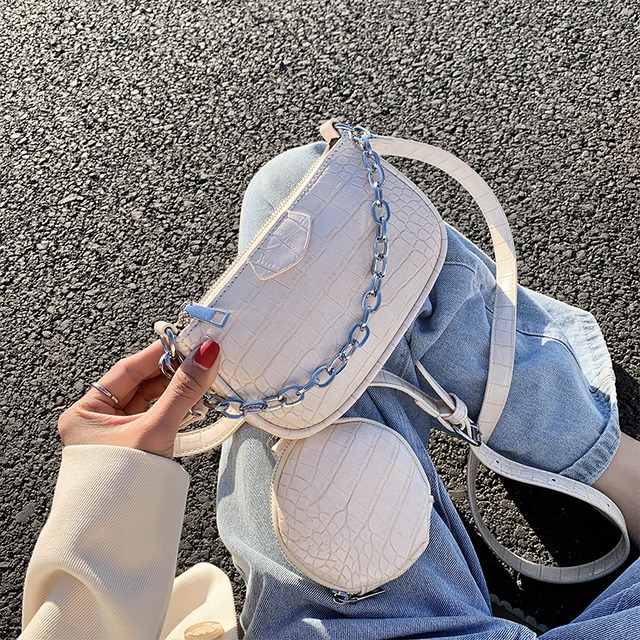 新しい小さなバッグレディースバッグ2020夏新しいトレンディなワイルドチェーンショルダーメッセンジャーバッグネット赤ファッション脇バッグ Tiancai_Wing_Bag5486668