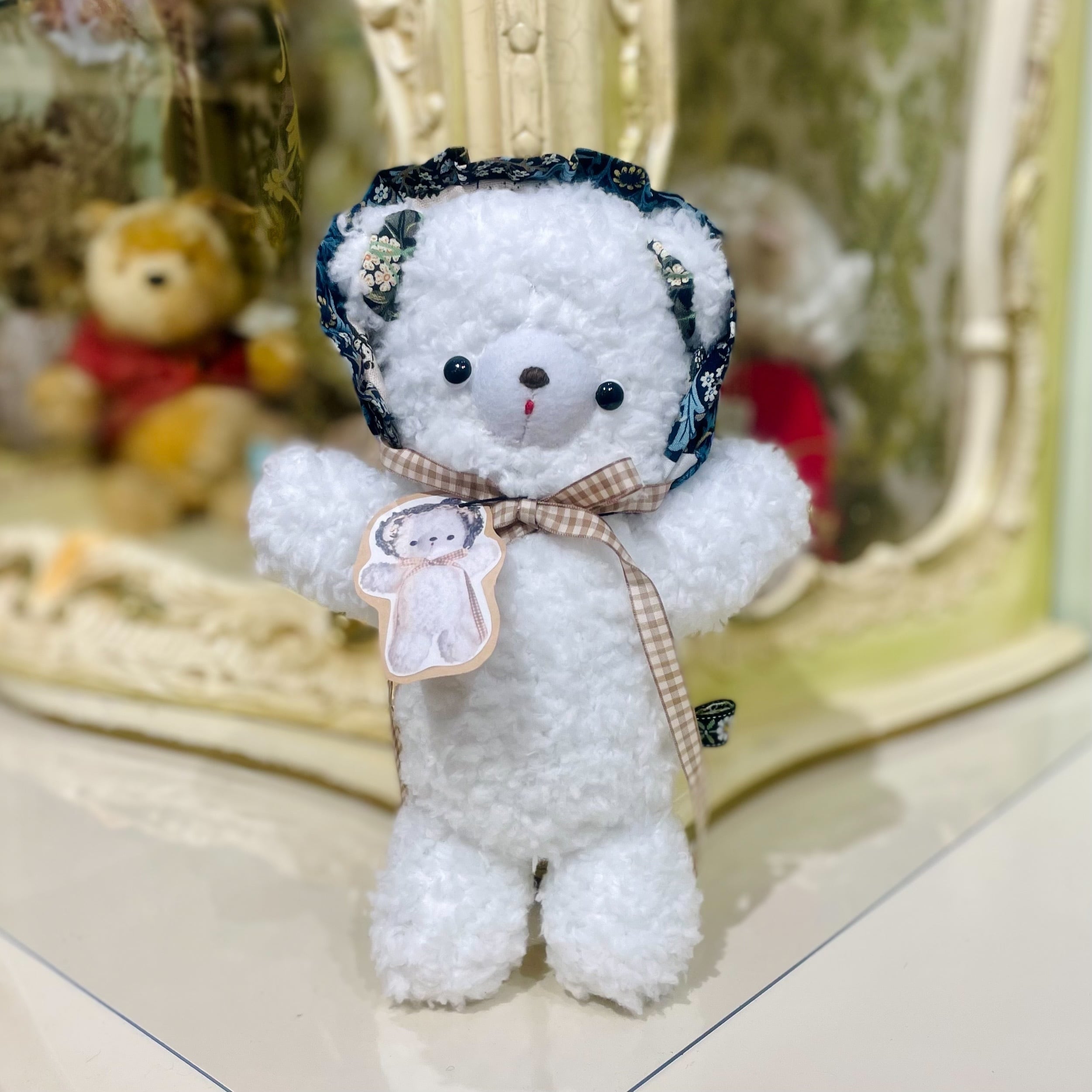シロクマ　テディベア　作家様物 テディベア 作家様 シロクマ Top Toys Dots Bear くま