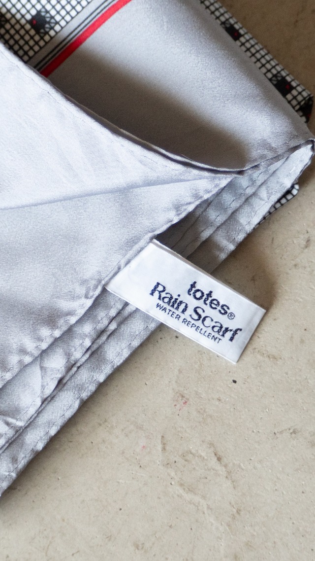 "totes" 1980s Rain scarf