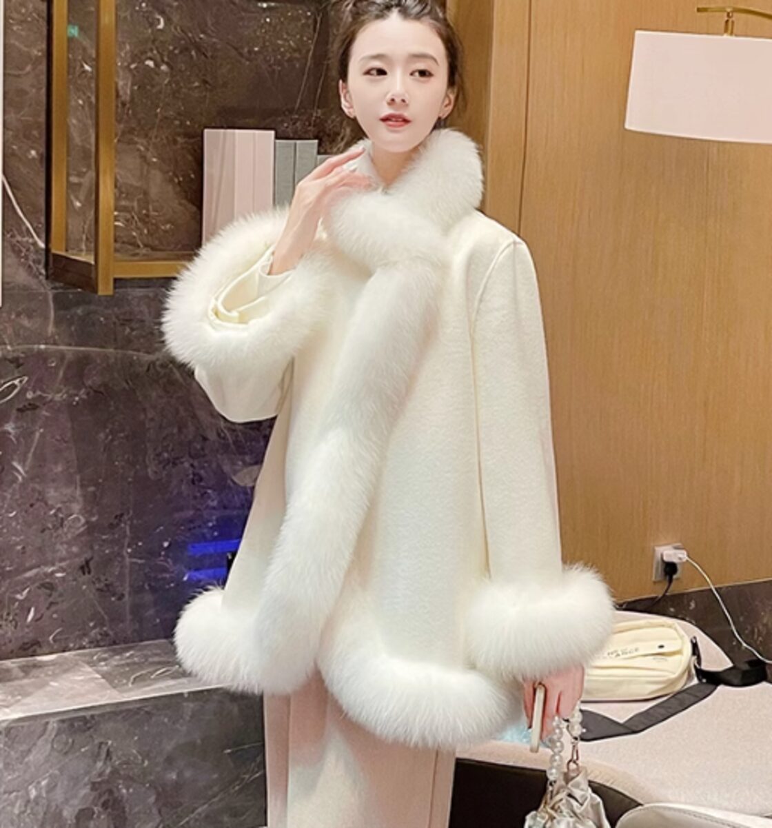 楽天市場】フォックスファー ポンチョの通販 ¥49500 Noelaポンチョ