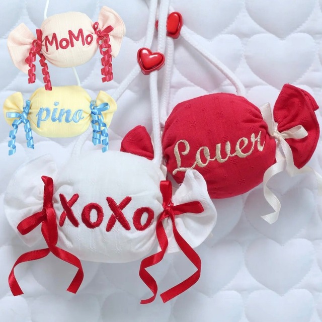 【予約】Candy Nametag 〘 ネーム刺繍 〙