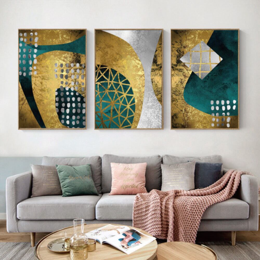 3点セット アートパネル インテリア 絵画 壁掛け 風水 開運 金運 50×50