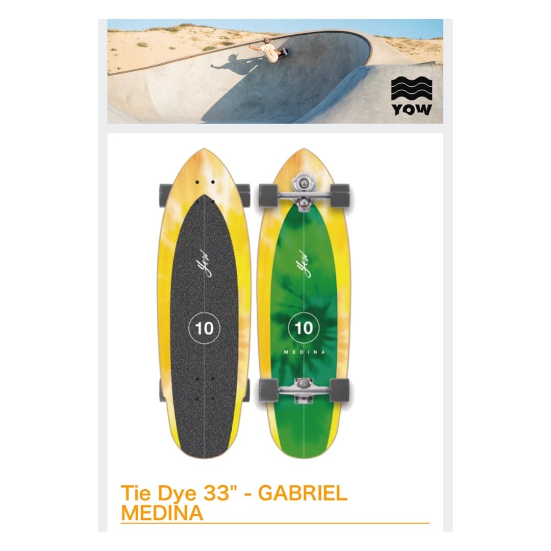 MEDINA 33” TIE DYE - GABRIEL MEDINA 新品