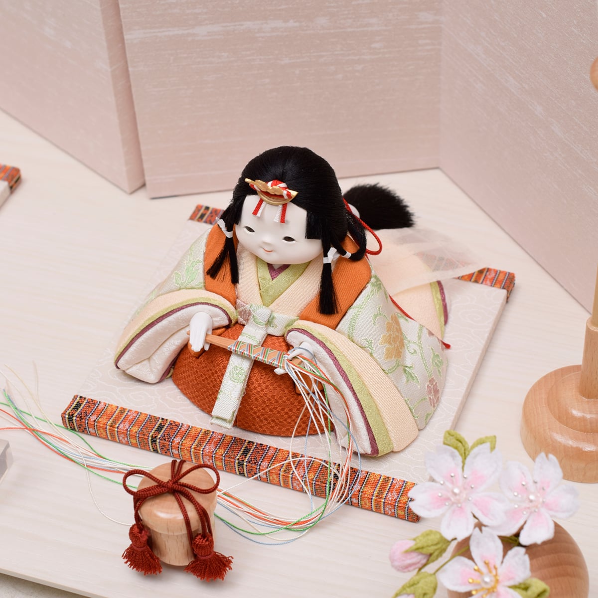 雛人形　親王飾り収納セット・頭　元光　作・間口約４５×奥行約２７×高さ約４０㎝ 雛人形 親王飾り収納セット・頭 元光 作・間口約45×奥行約27