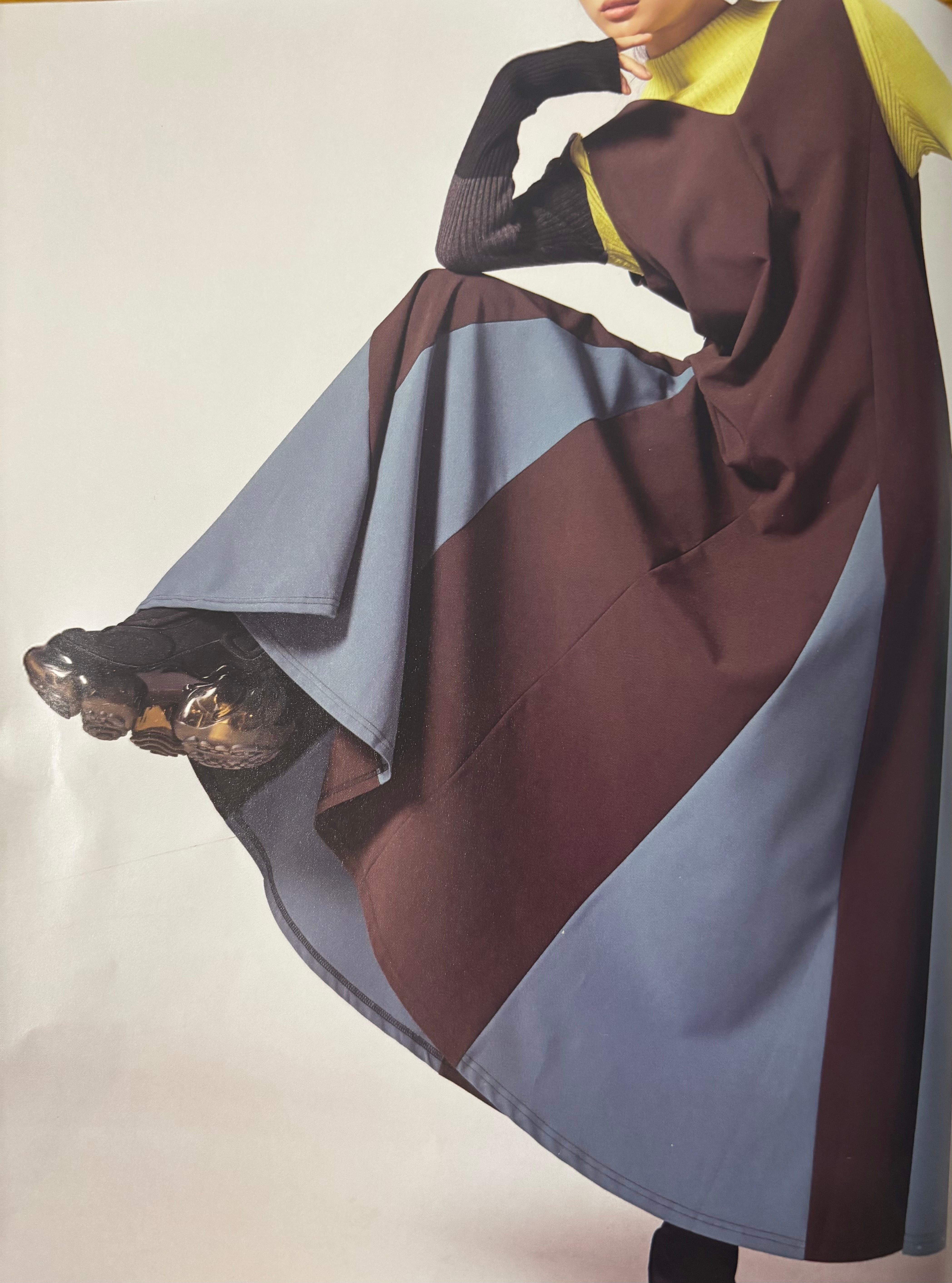 バイカラーフレアジャンパースカート /NO.1259011