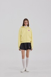 GOXO ゴーエックスオー メタルハート ツーレイヤー スカート チャコール