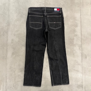 TOMMY HILFIGER used black denim pants SIZE:W36×L30