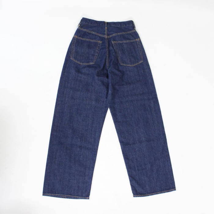 awasa アワサ selvage light oz denim 5 pocket wide pants aws5-pt005