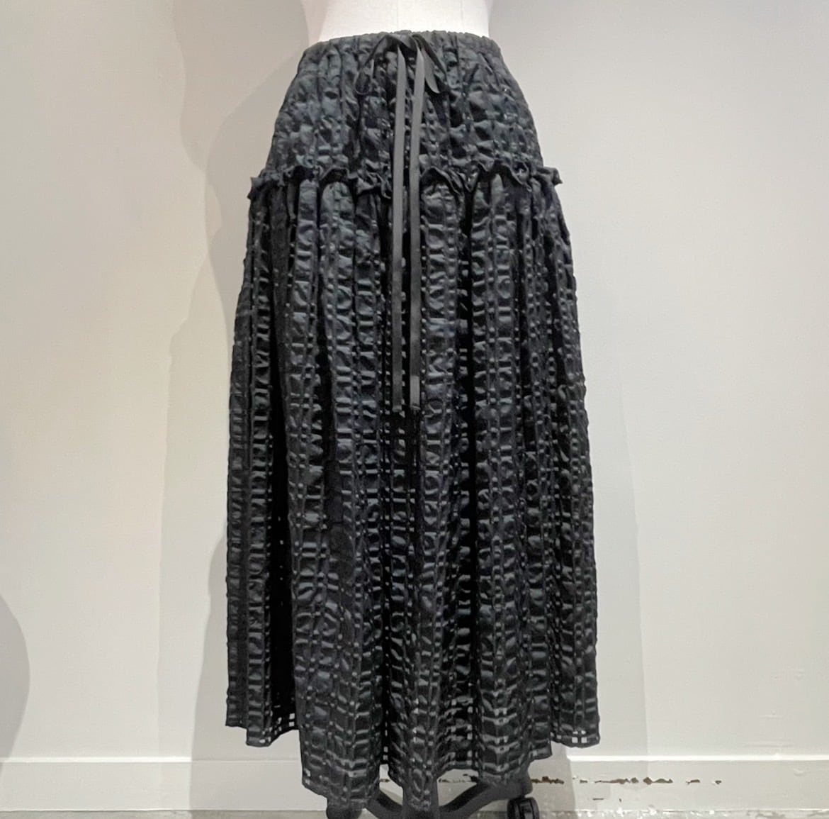 ジャガードスカート SWAN ブラック | cygne