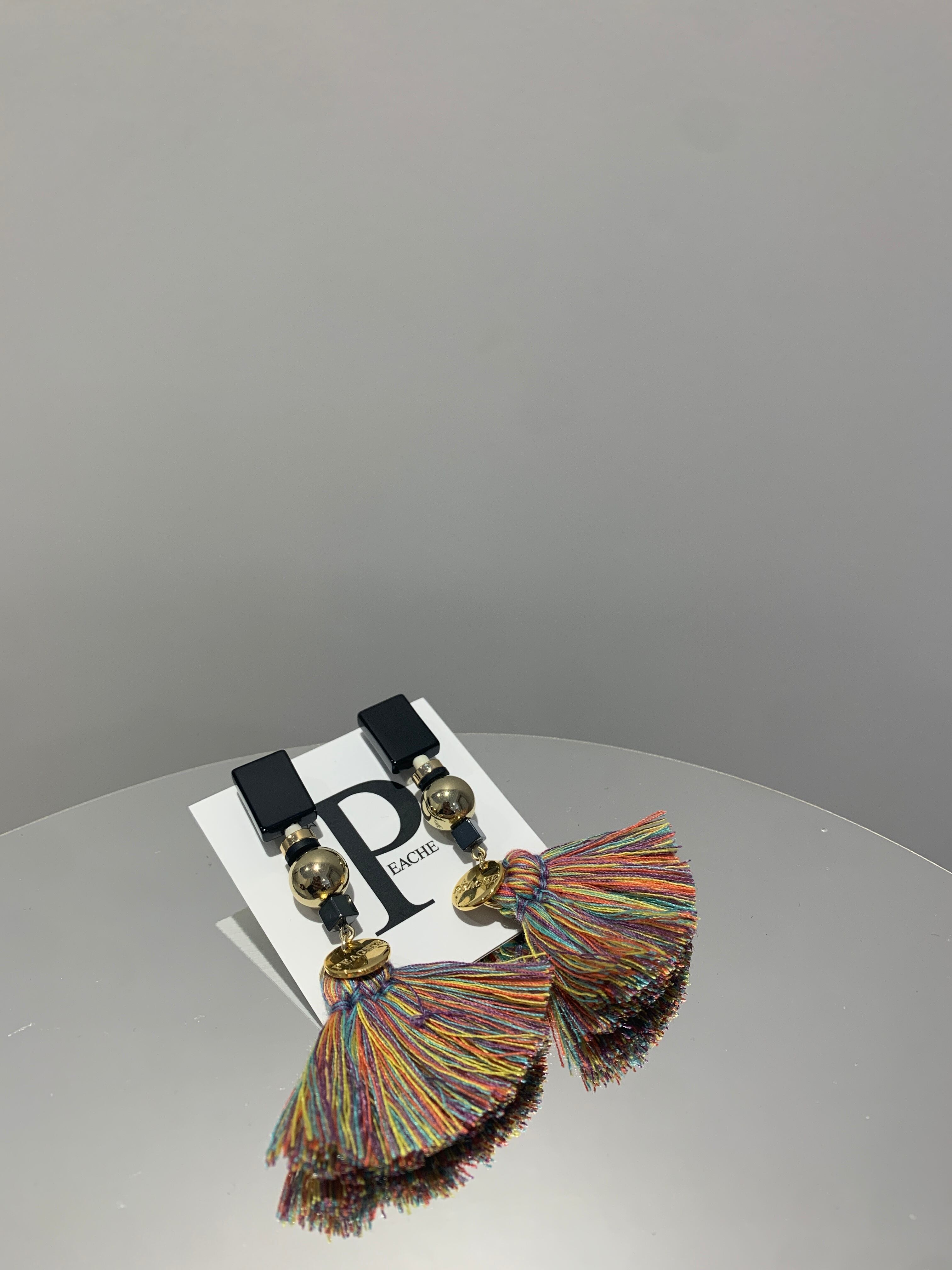 rectangle onyx pale color fringe