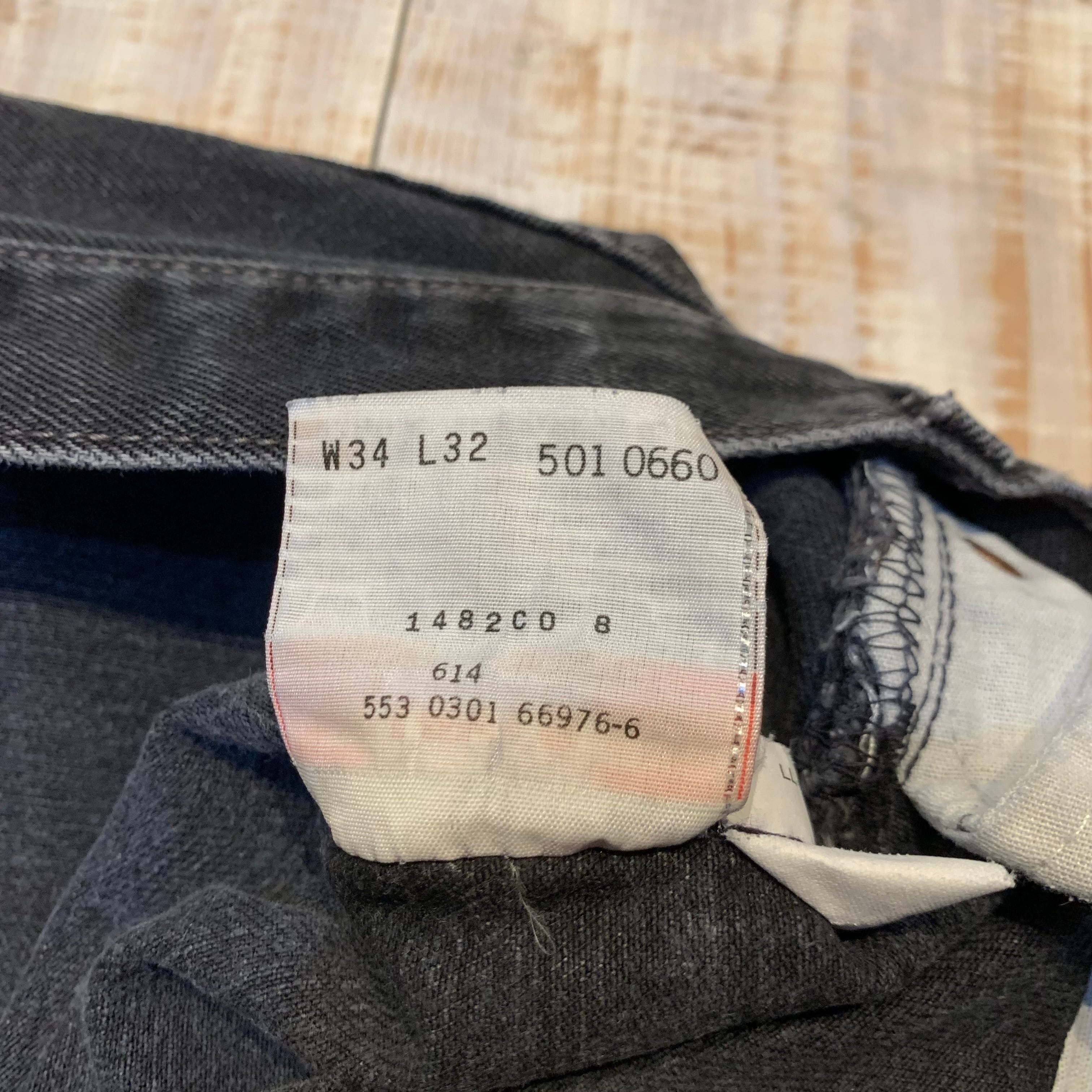 USA製 90年代 “W34×L32” Levi's 501 リーバイス ブラックデニム