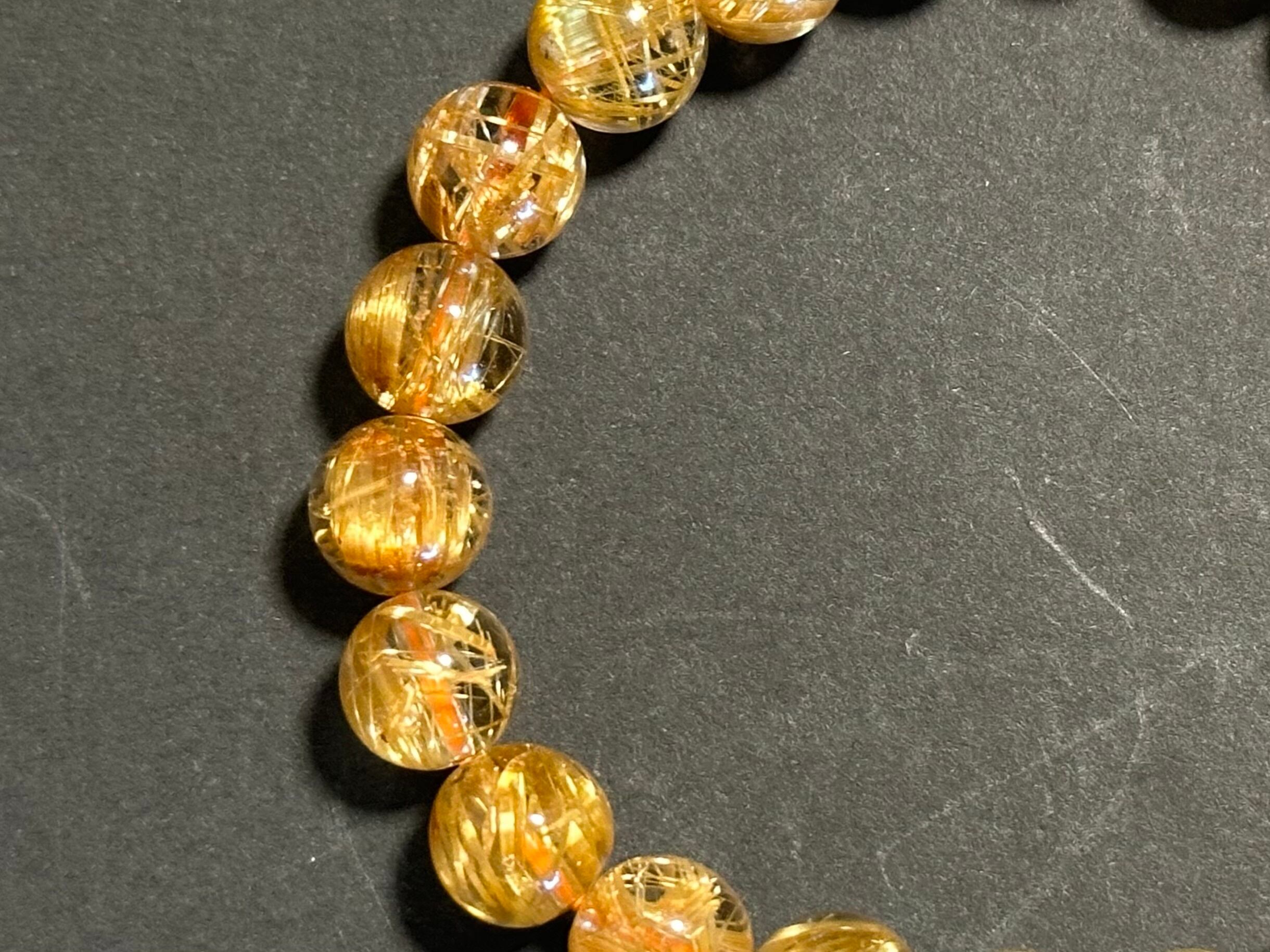 金運【高級タイチンルチル】8.5-9mm