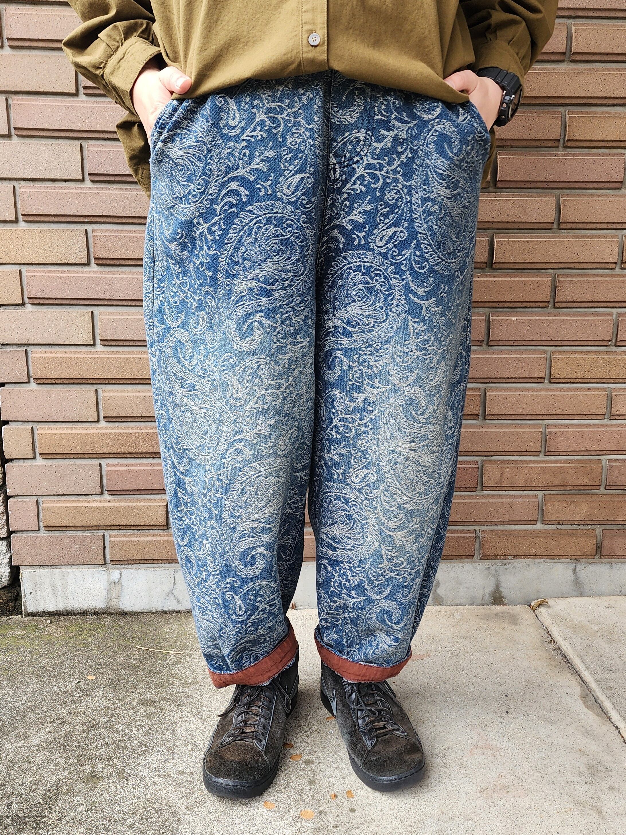 ペイズリー柄デニムパンツ | ワンダフル商会