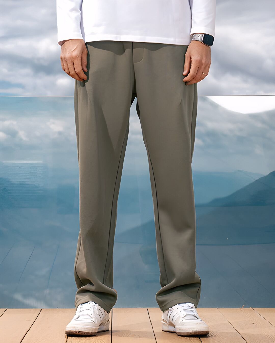 アメリカン ストレートスウェットパンツ 5色 E0122