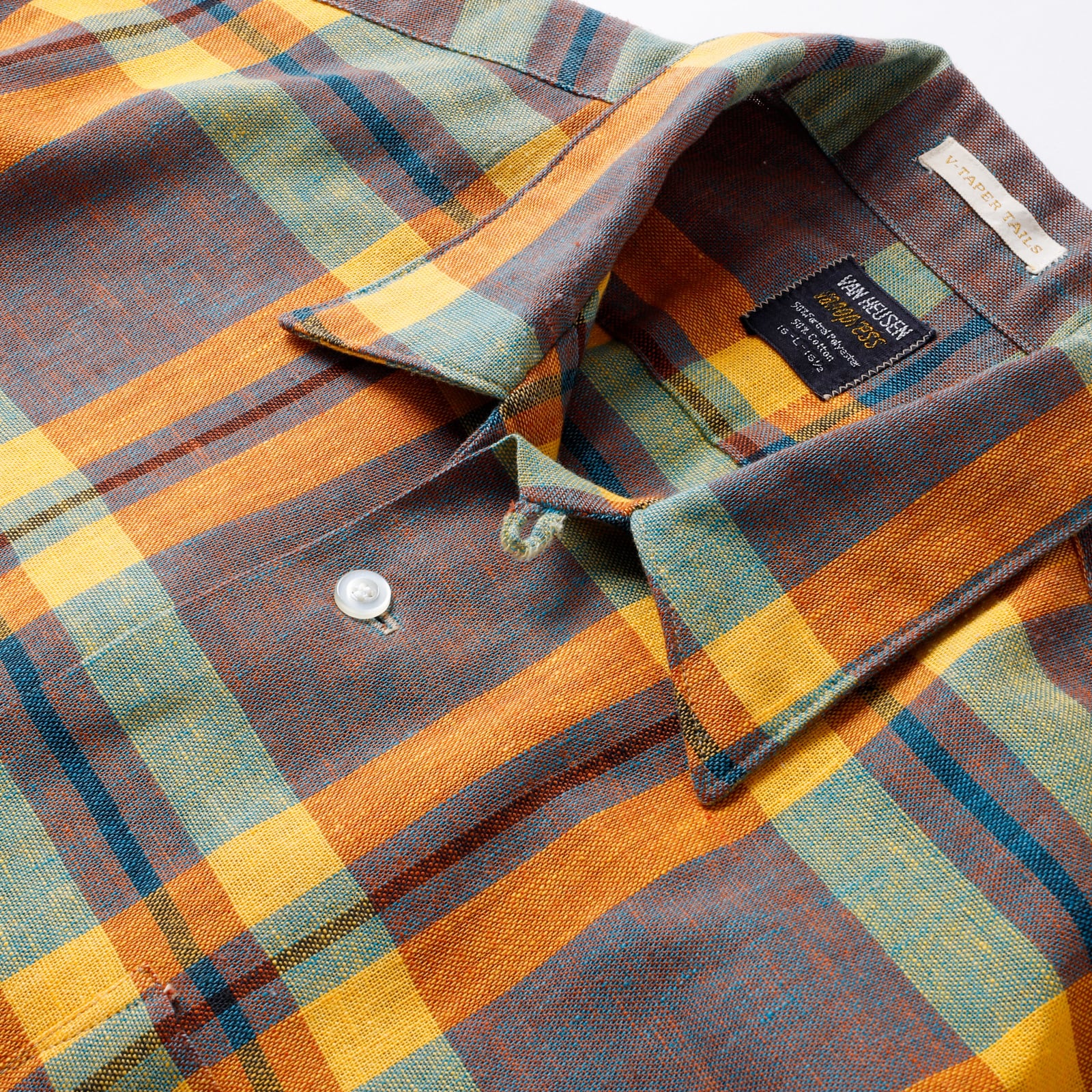極美品】60s VAN HEUSEN special Vintage check Shirts big size made