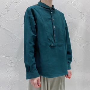 vm コットン起毛 ちび衿ボザムシャツ