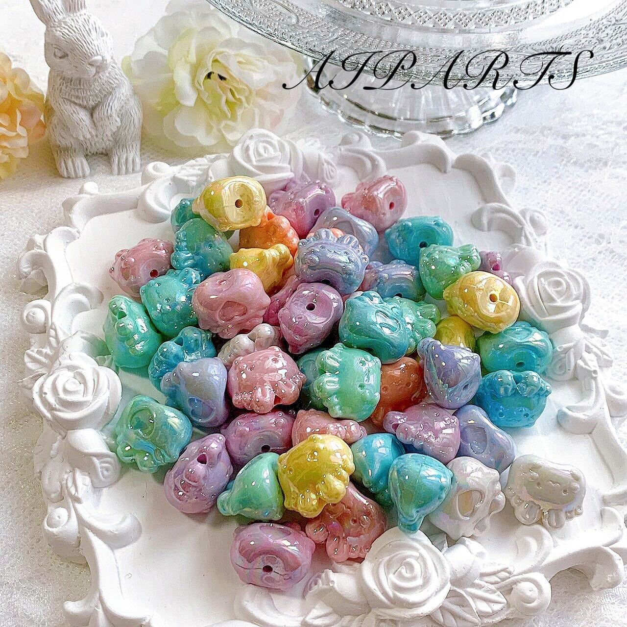 1袋100円均一】ハンドメイド資材 素材 アクリルビーズ カスタムビーズ