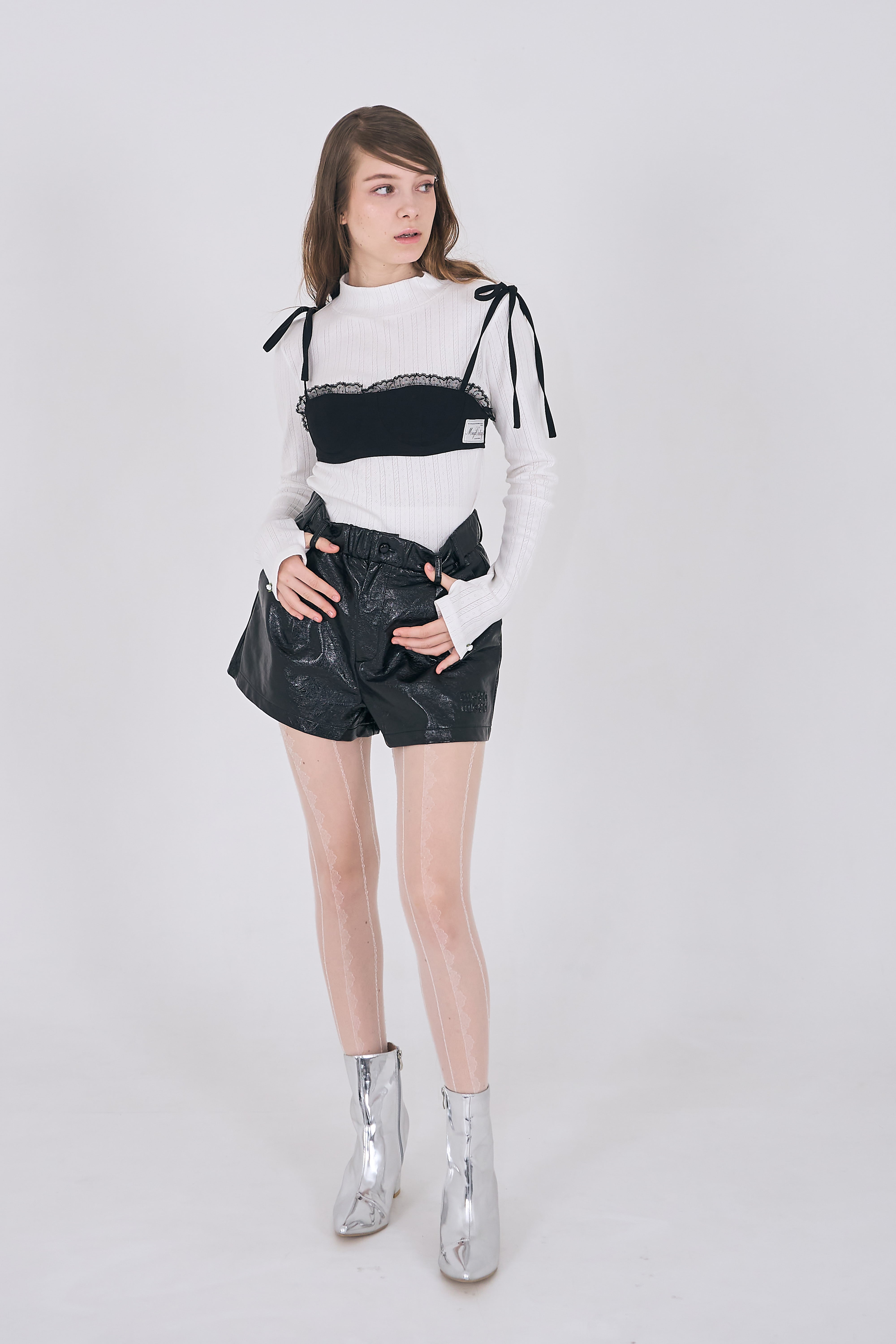 LADY LAYER BUSTIER -BLACK- | mieya mieya