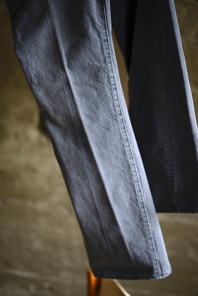 KAPTAIN SUNSHINE  / Skate Shoecut Denim Pants (black)