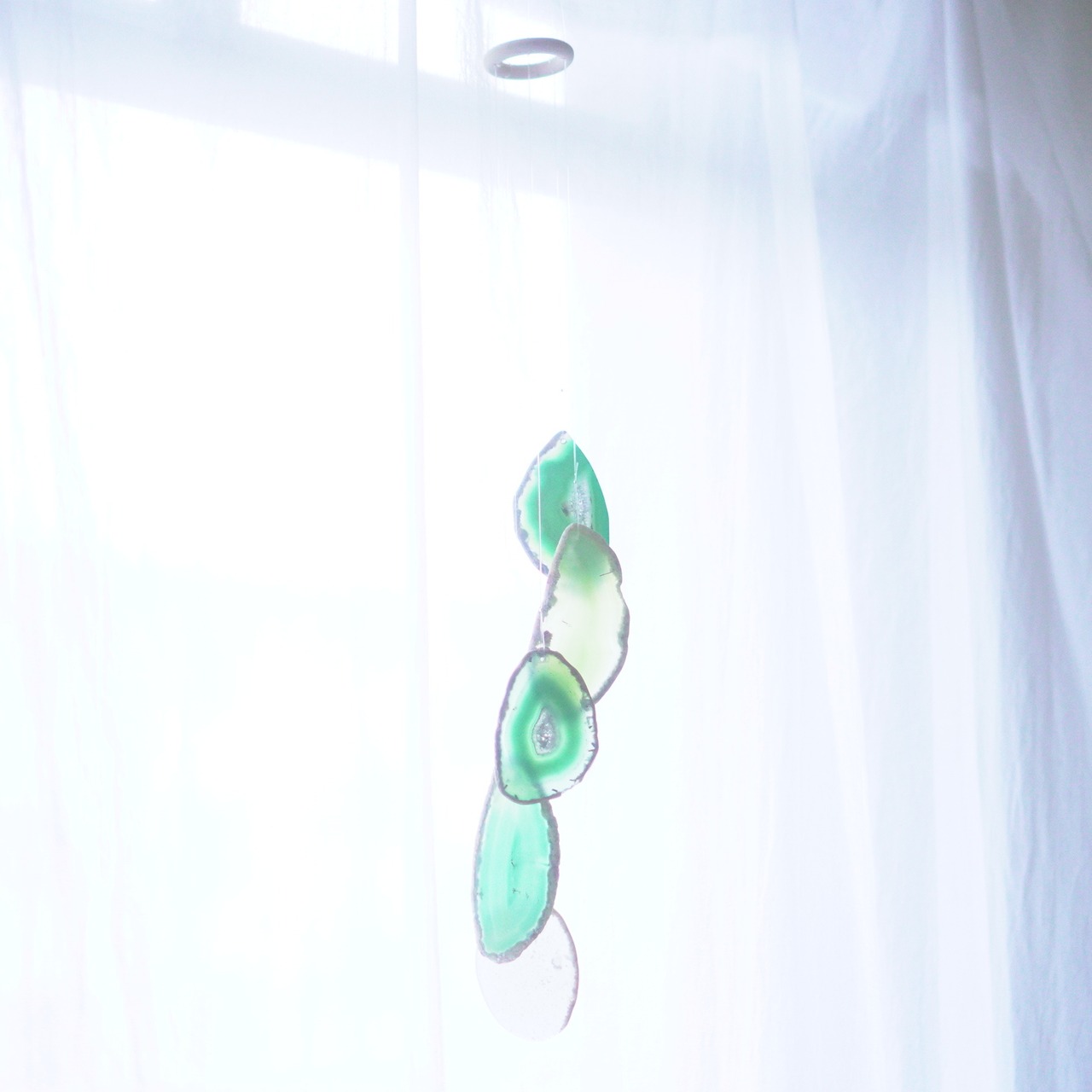 Clematis 02 - アゲートヒーリングチャイム / Agate Sun Catcher Wind Chime 508