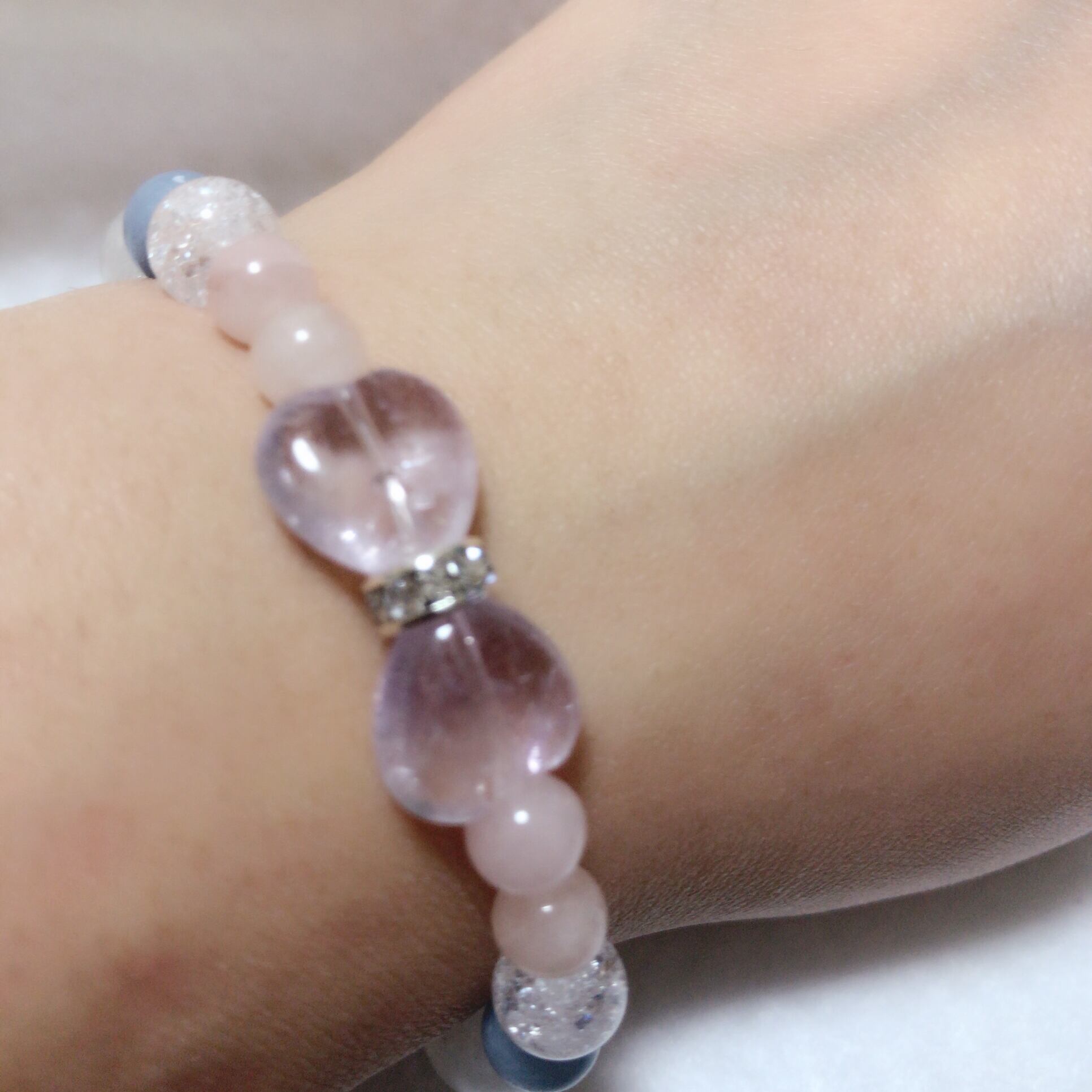 アメジストリボン ブレスレット