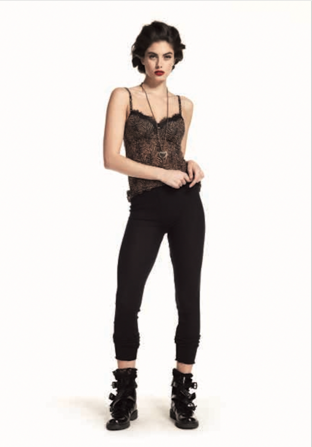 TWIN-SET<ツインセット> ライダースジャケットの下にオススメ!アニマルブラトップ