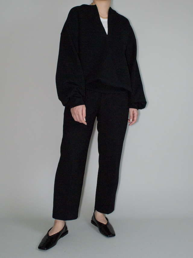 slit pullover / Black