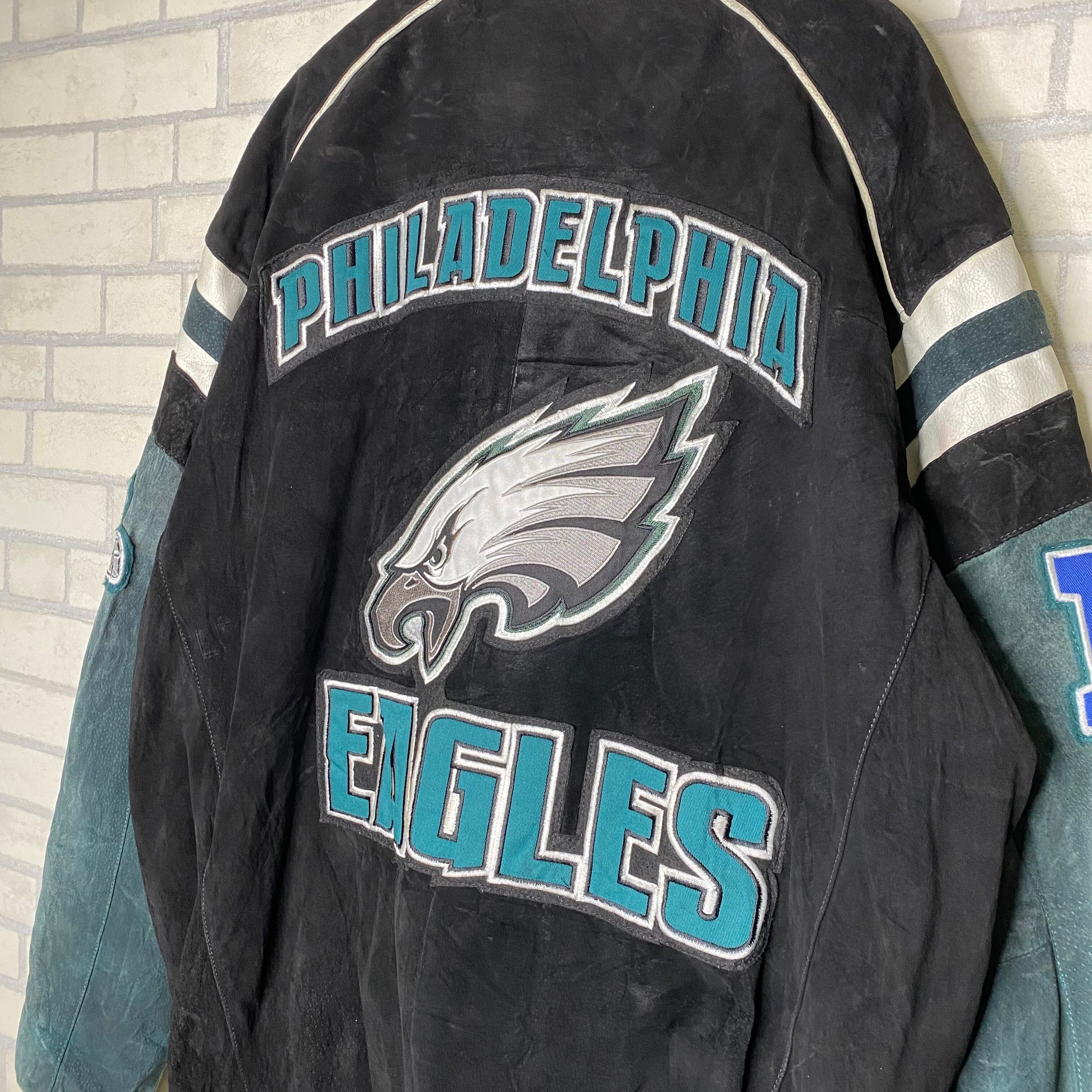 超希少】 NFL スタジャン 2XL スエード スウェード ワッペン 刺繍 状態 