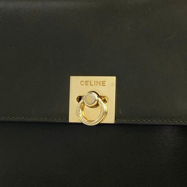 極美品⭐CELINE ハンドバッグ / ヴィンテージ CELINE（セリーヌ） 極 美品 ヴィンテージ トリオンフ ロゴ エンボス