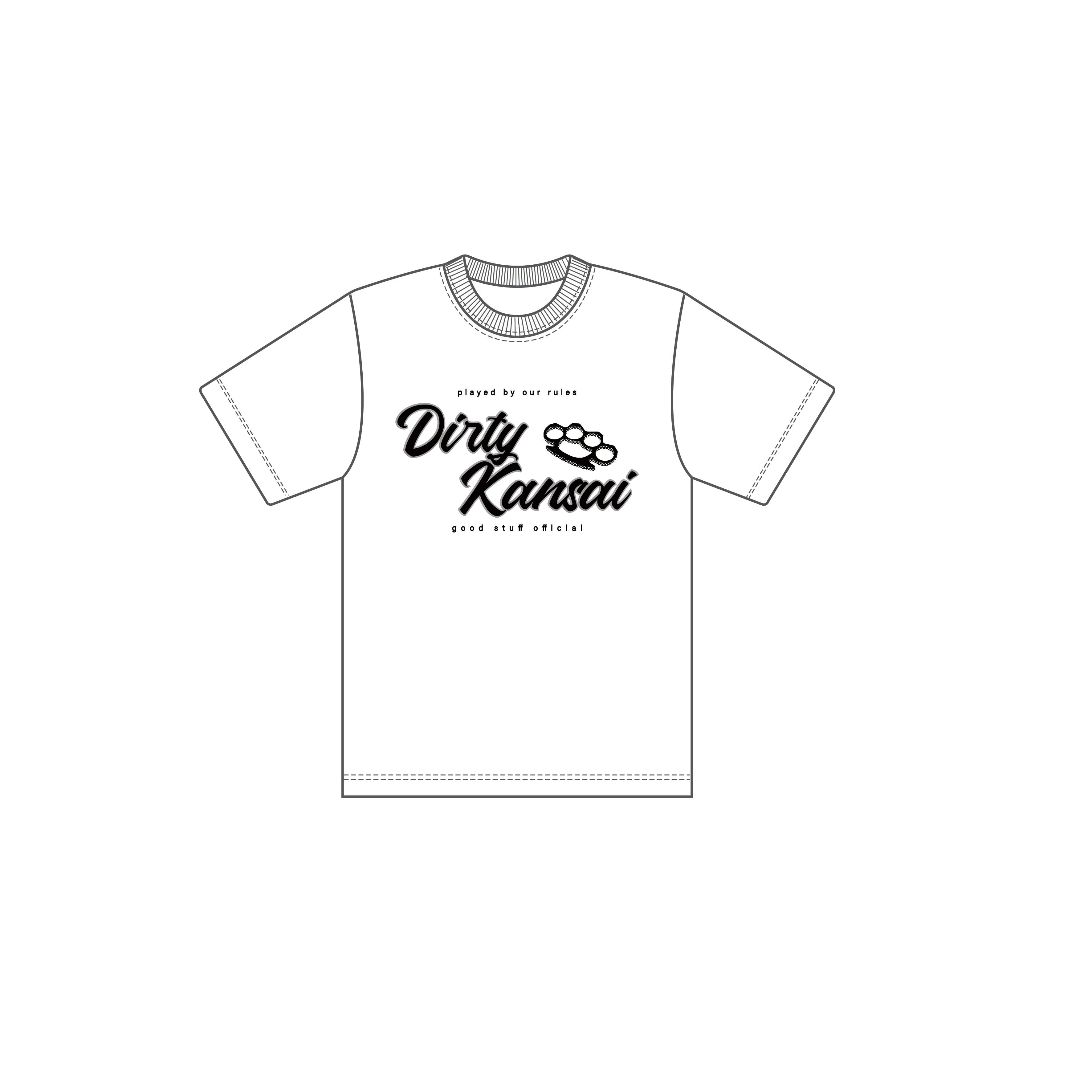 Dirty Kansai T-Shirts <WHITE> | hibrident