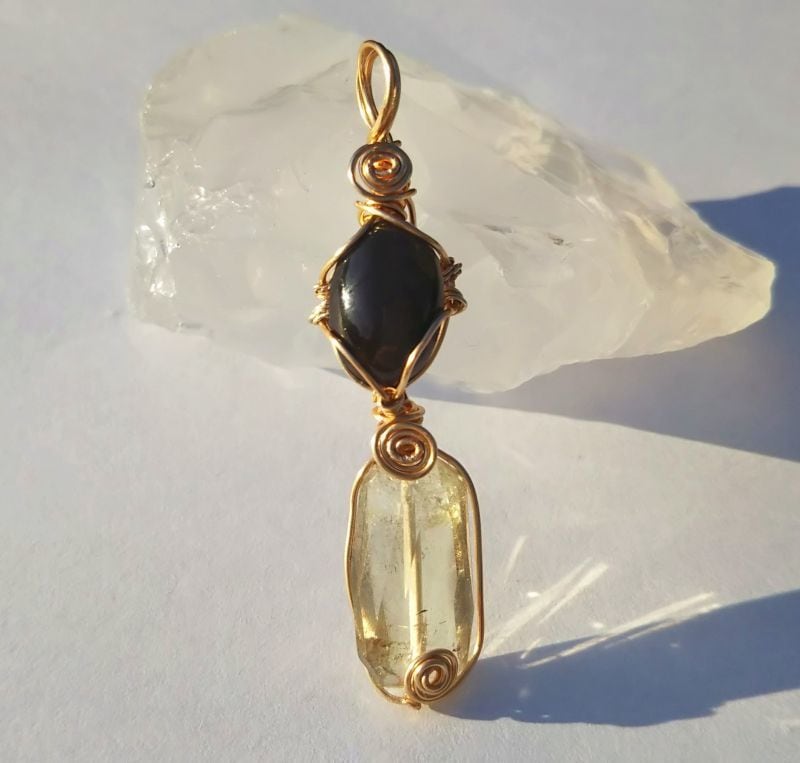 宇宙の女神シリーズ・ウラヌス・シリマナイトキャッツアイ&シトリン