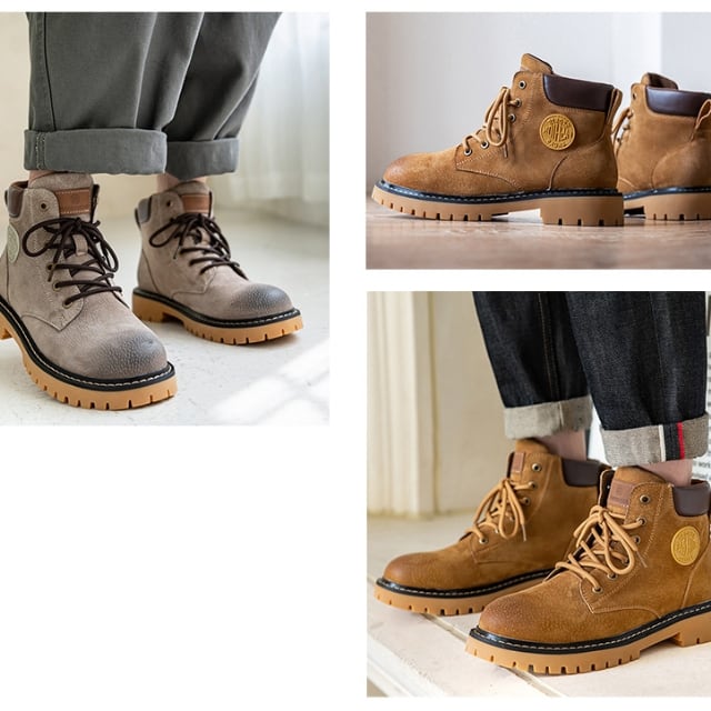 予約販売】ブーツ レザーシューズ ハイカット スエード 編み上げ