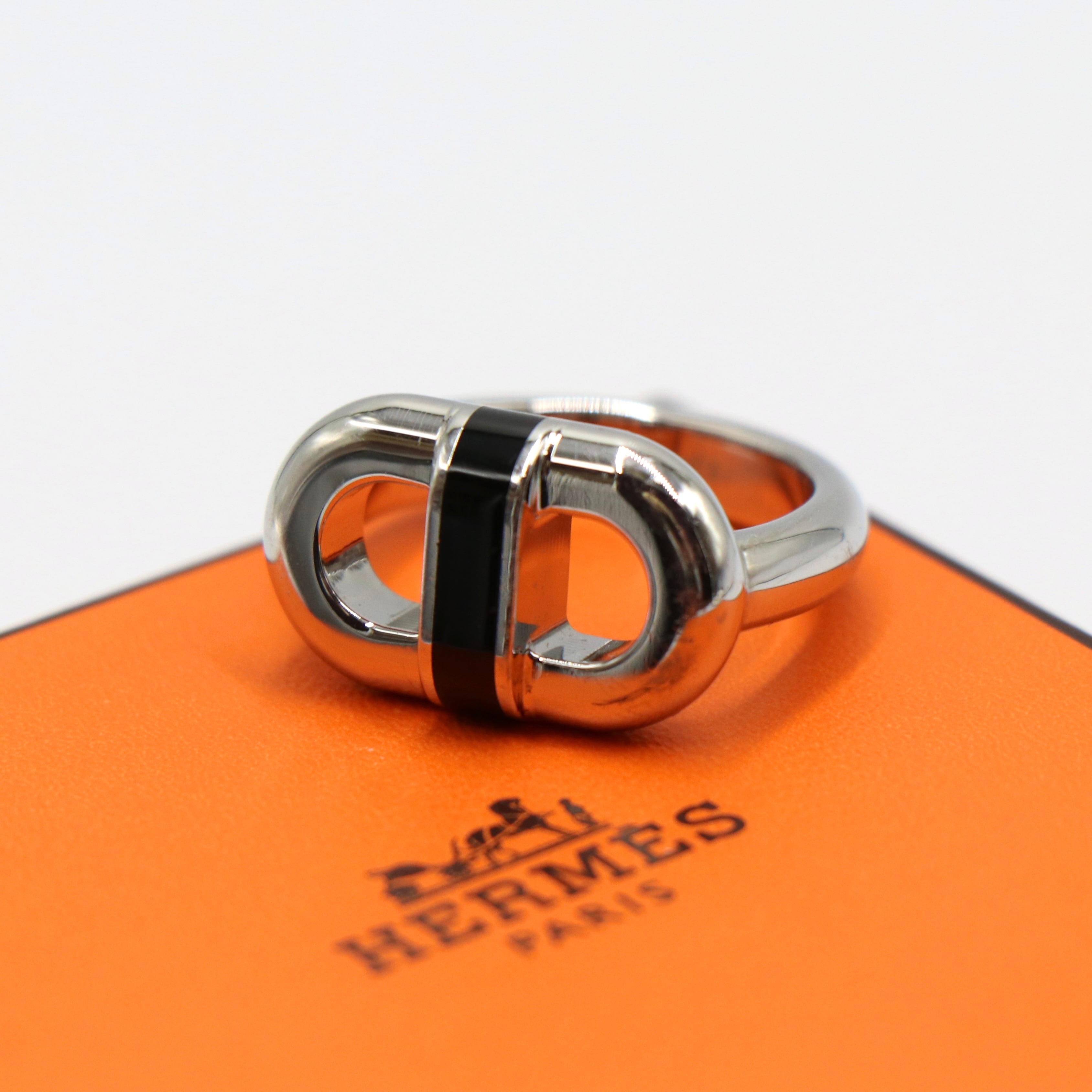 3/21掲載 HERMES 約17号 マイヨン リング シルバー925 エルメス 付属品付き